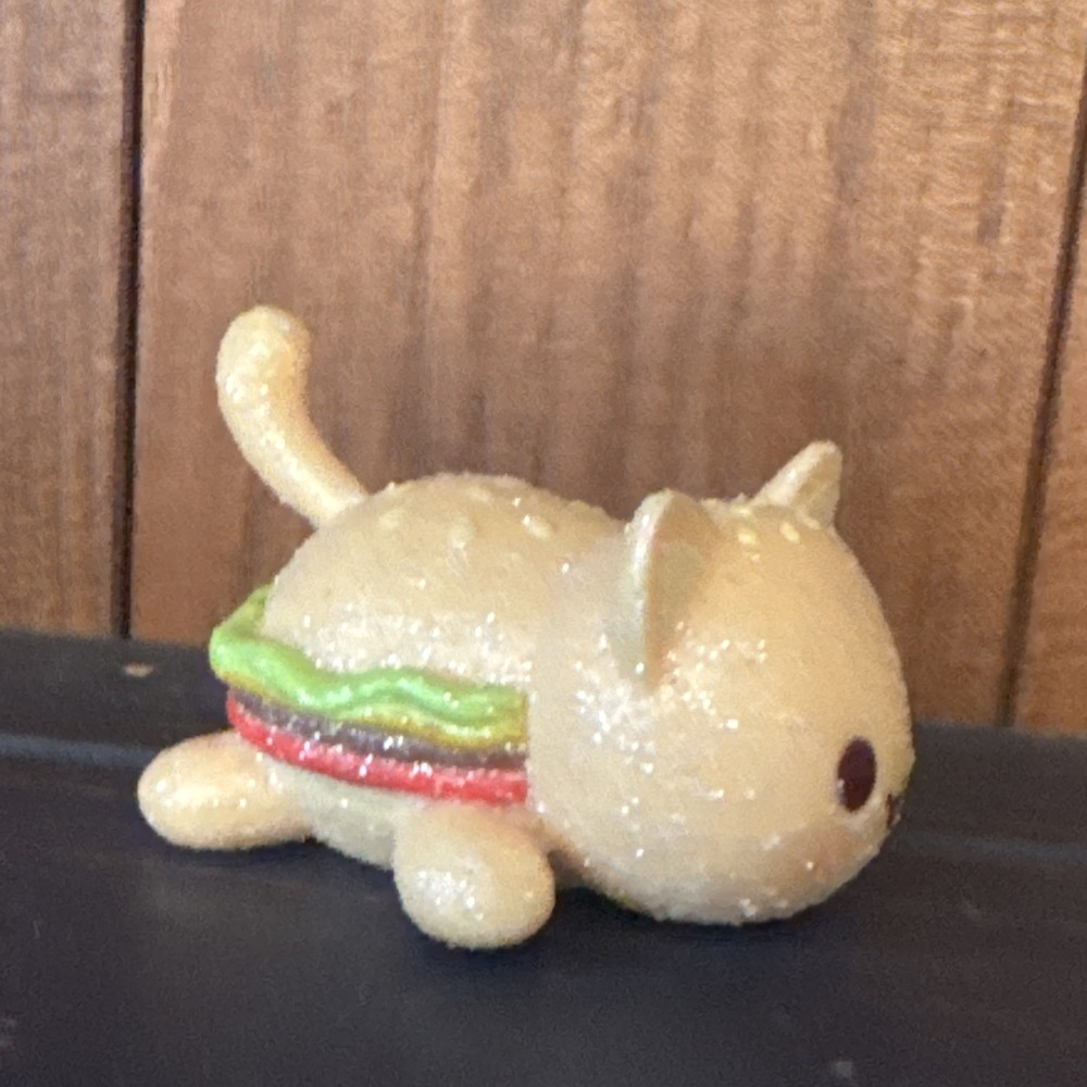 Aphmau Mystery MeeMeows Glitter Hamburger Cheeseburger Burger Cat Vinyl Figure